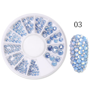 BORN PRETTY Nail Rhinestone Small Irregular Beads Mixed Color Stone Manicuring 3D Nail Art Decoration In Wheel Nails Accessories