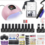 Load image into Gallery viewer, 40 Colors Nail Polish super Manicure Set 120/80/54W LED Nail Lamp Nail Set With All Tools Needed For Manicure Electric Nail File
