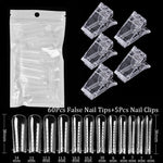 Load image into Gallery viewer, Acrylic Extension False Nail Tips Sculpted Full Cover Nail Tips Fake Finger UV Gel Polish Quick Building Mold Manicures Tool Set
