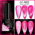 Load image into Gallery viewer, LILYCUTE 7ML 9D Cat Magnetic Gel Polish Set Semi Permanent Soak Off UV LED Glitter Nails Magnet Stick Black Gel Needed
