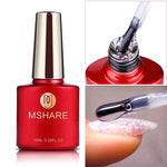 Load image into Gallery viewer, MSHARE Milky Pink Rubber Base Gel Glitter Camouflage Color Coat Nude Brown Soak Off Nails Gels Varnish Lacquer 10ml UV LED Gel
