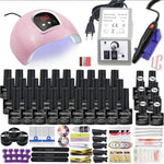 Load image into Gallery viewer, 40 Colors Nail Polish super Manicure Set 120/80/54W LED Nail Lamp Nail Set With All Tools Needed For Manicure Electric Nail File
