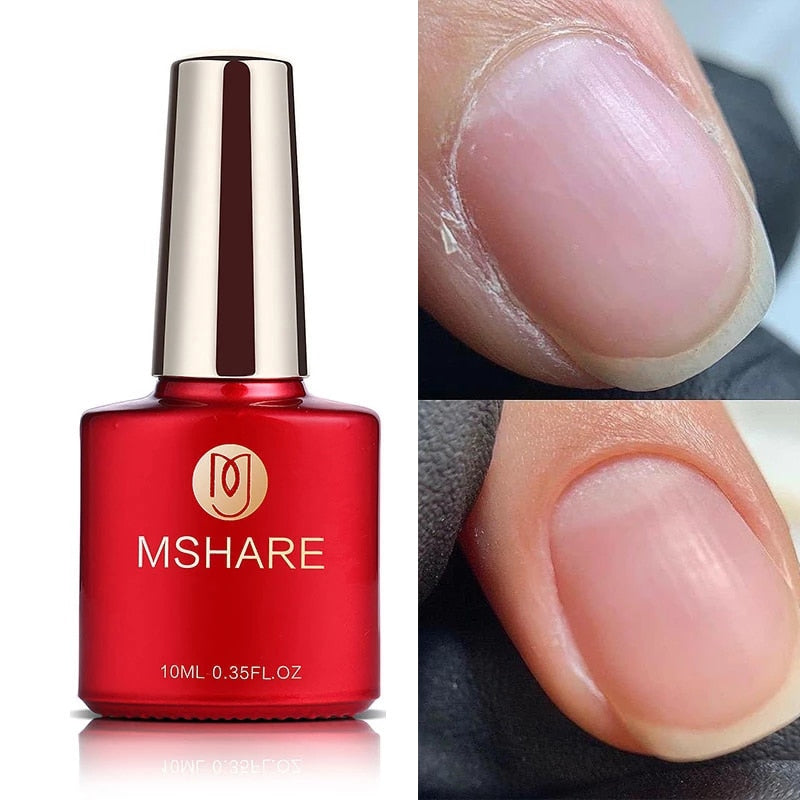 MSHARE Milky Pink Rubber Base Gel Glitter Camouflage Color Coat Nude Brown Soak Off Nails Gels Varnish Lacquer 10ml UV LED Gel