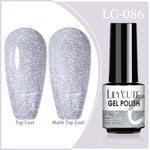 Load image into Gallery viewer, LILYCUTE 7ml 9D Reflective Cat Magnetic Gel Nail Polish Glitter Vernis Semi Permanent Soak Off Magnetic UV Gel Nail Art Gel
