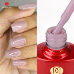 Load image into Gallery viewer, MSHARE Milky Pink Rubber Base Gel Glitter Camouflage Color Coat Nude Brown Soak Off Nails Gels Varnish Lacquer 10ml UV LED Gel
