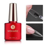 Load image into Gallery viewer, MSHARE Milky Pink Rubber Base Gel Glitter Camouflage Color Coat Nude Brown Soak Off Nails Gels Varnish Lacquer 10ml UV LED Gel
