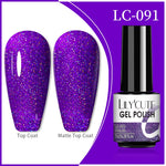 Load image into Gallery viewer, LILYCUTE 7ml 9D Reflective Cat Magnetic Gel Nail Polish Glitter Vernis Semi Permanent Soak Off Magnetic UV Gel Nail Art Gel
