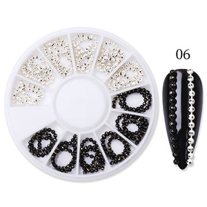 BORN PRETTY Nail Rhinestone Small Irregular Beads Mixed Color Stone Manicuring 3D Nail Art Decoration In Wheel Nails Accessories