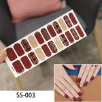 Load image into Gallery viewer, 1 Sheet Glitter Series Powder Sequins Fashion Nail Art Stickers Collection Manicure DIY Nail Polish Strips Wraps for Party Decor
