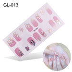 Load image into Gallery viewer, 1 Sheet Glitter Series Powder Sequins Fashion Nail Art Stickers Collection Manicure DIY Nail Polish Strips Wraps for Party Decor
