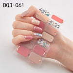 Load image into Gallery viewer, 14pcs/sheet Glitter Gradient Color Nail Stickers Nail Wraps Full Cover Nail Polish Sticker DIY Self-Adhesive Nail Art Decoration
