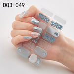 Load image into Gallery viewer, 14pcs/sheet Glitter Gradient Color Nail Stickers Nail Wraps Full Cover Nail Polish Sticker DIY Self-Adhesive Nail Art Decoration
