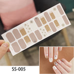 Load image into Gallery viewer, 1 Sheet Glitter Series Powder Sequins Fashion Nail Art Stickers Collection Manicure DIY Nail Polish Strips Wraps for Party Decor
