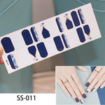 Load image into Gallery viewer, 1 Sheet Glitter Series Powder Sequins Fashion Nail Art Stickers Collection Manicure DIY Nail Polish Strips Wraps for Party Decor
