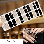 Load image into Gallery viewer, 1 Sheet Glitter Series Powder Sequins Fashion Nail Art Stickers Collection Manicure DIY Nail Polish Strips Wraps for Party Decor
