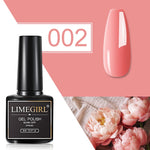 Load image into Gallery viewer, Limegirl Gel Polish Set All For Manicure Semi Permanent Vernis Top Coat UV LED Gel Varnish Soak Off Nail Art Gel Nail Polish
