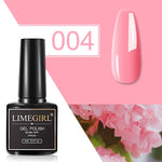 Load image into Gallery viewer, Limegirl Gel Polish Set All For Manicure Semi Permanent Vernis Top Coat UV LED Gel Varnish Soak Off Nail Art Gel Nail Polish
