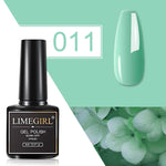 Load image into Gallery viewer, Limegirl Gel Polish Set All For Manicure Semi Permanent Vernis Top Coat UV LED Gel Varnish Soak Off Nail Art Gel Nail Polish
