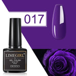 Load image into Gallery viewer, Limegirl Gel Polish Set All For Manicure Semi Permanent Vernis Top Coat UV LED Gel Varnish Soak Off Nail Art Gel Nail Polish
