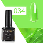 Load image into Gallery viewer, Limegirl Gel Polish Set All For Manicure Semi Permanent Vernis Top Coat UV LED Gel Varnish Soak Off Nail Art Gel Nail Polish
