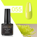 Load image into Gallery viewer, Limegirl Gel Polish Set All For Manicure Semi Permanent Vernis Top Coat UV LED Gel Varnish Soak Off Nail Art Gel Nail Polish
